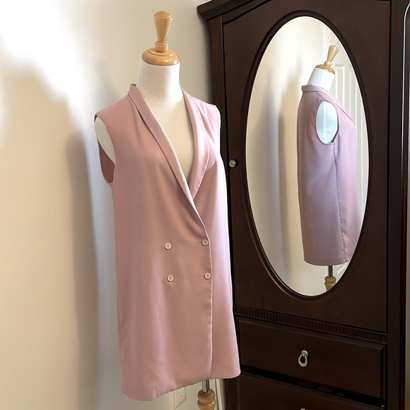 Topshop - Long Vest - Pink - Picture 3 of 8